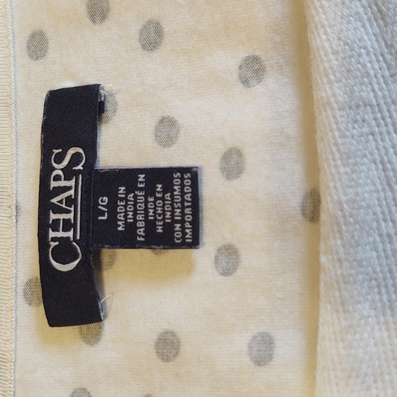 Chaps Women's Short Sleeve Square Neck Cotton TShirt with Decorative Trim - Picture 5 of 7